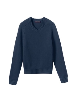 lands end Boys 2-20 Lands' End School Uniform V-neck Sweater