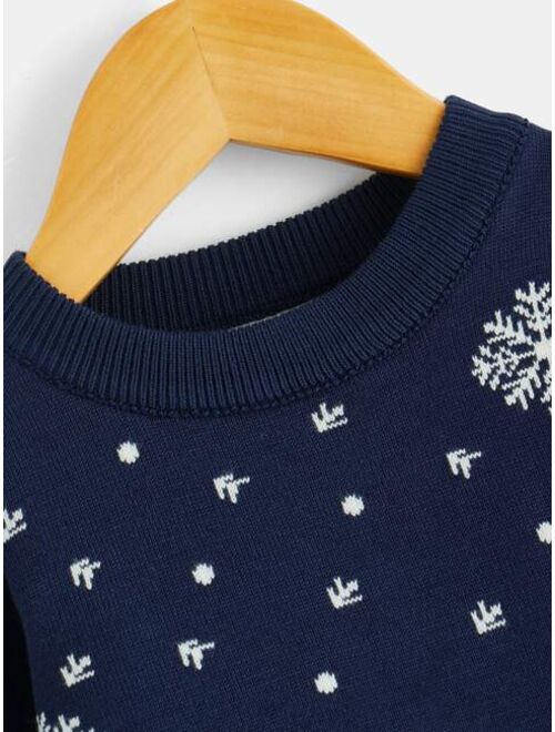 Shein Toddler Boys Cartoon Pattern Sweater