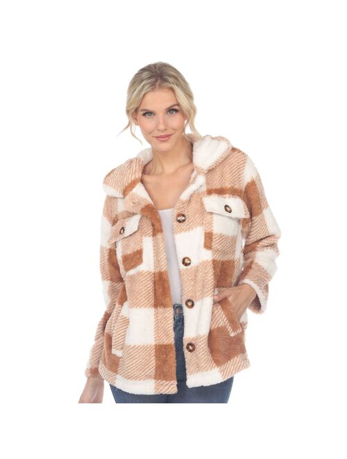 Women's White Mark Plaid Shacket