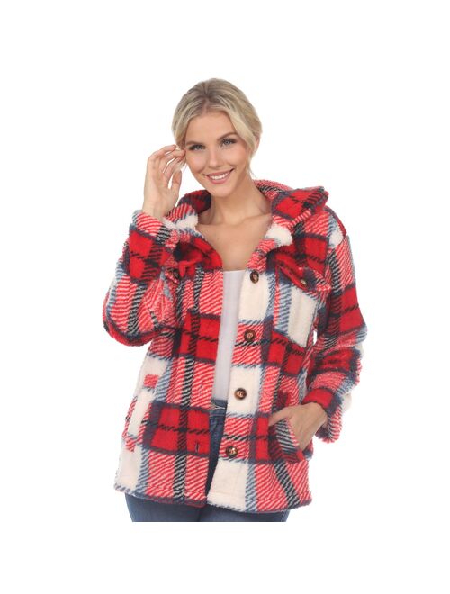 Women's White Mark Plaid Shacket