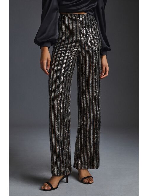 Maeve Sequin Flare Pants