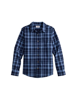 Boys 8-20 Sonoma Goods For Life Plaid Button-Up Shirt in Regular & Husky