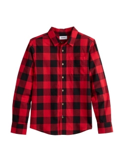 Boys 8-20 Sonoma Goods For Life Plaid Button-Up Shirt in Regular & Husky