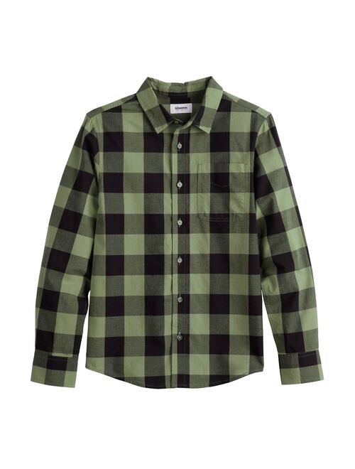 Boys 8-20 Sonoma Goods For Life Plaid Button-Up Shirt in Regular & Husky