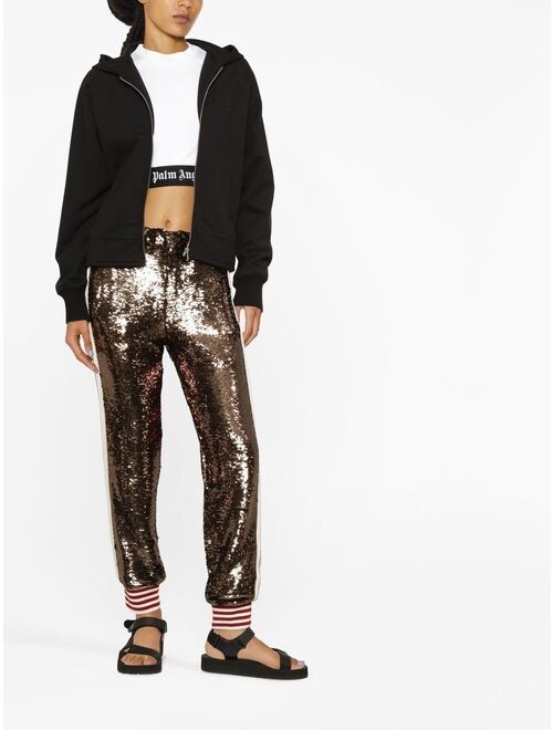 Palm Angels sequin-embellished track pants