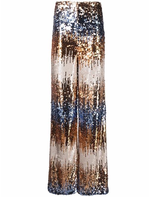 Philipp Plein Gothic Plein sequin wide trousers