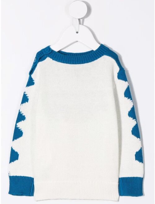 Stella McCartney Kids cartoon-print knitted jumper