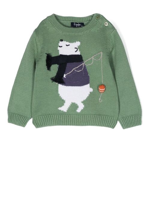 Il Gufo intarsia-knit cotton jumper