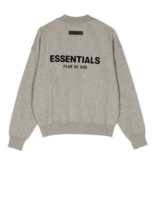 FEAR OF GOD ESSENTIALS KIDS logo-print detail knit jumper