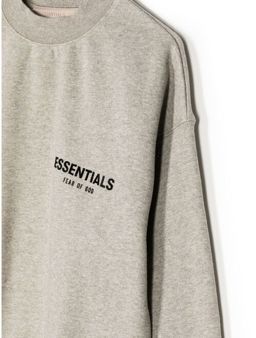 FEAR OF GOD ESSENTIALS KIDS logo-print detail knit jumper