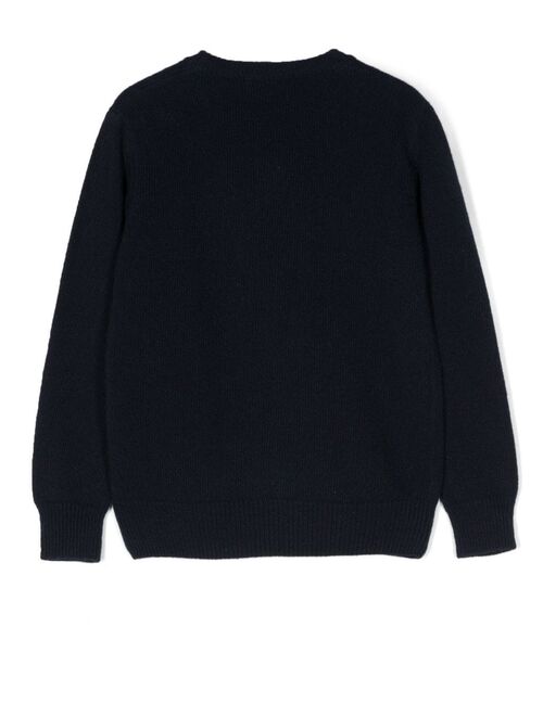 Il Gufo snowman-knit jumper