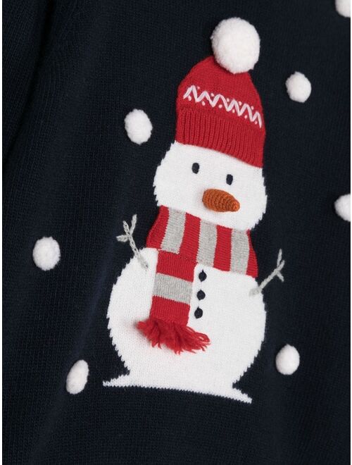 Il Gufo snowman-knit jumper