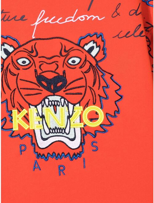 Kenzo Kids Tiger Head motif jumper