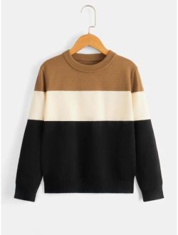 Boys Cut And Sew Sweater