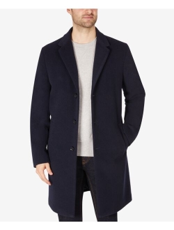 Men's Addison Wool-Blend Trim Fit Overcoat