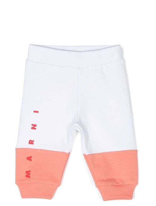 Marni Kids logo-print track pants