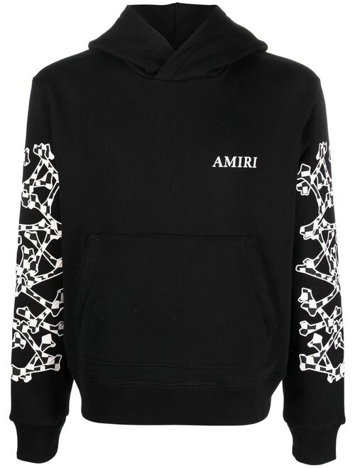 AMIRI bones motif logo hoodie