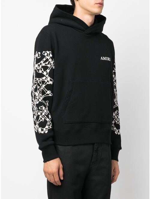 AMIRI bones motif logo hoodie