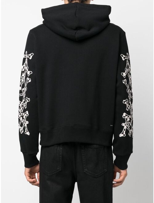 AMIRI bones motif logo hoodie