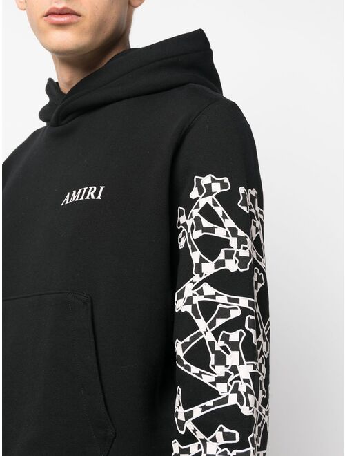 AMIRI bones motif logo hoodie