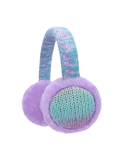 Baoplaykids Kids Knit Earmuffs Winter Outdoor Ear Warmers Soft Plush Ear Covers for Boys Girls 4-16 Years