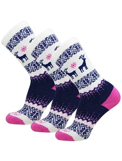 Pure Athlete Kids Merino Wool Ski Socks Snow Sock for Boys, Girls, Children Snowboard
