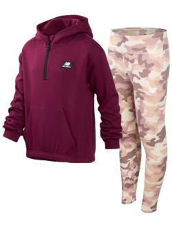 Girls' Legging Set - Hoodie Sweatshirt and Leggings Kids Clothing Set