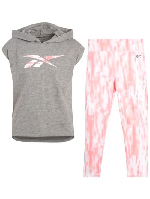 Reebok Girls Active Set - Fleece Hoodie Sweatshirt and Legging Set (Little Girl/Big Girl)