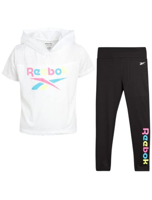 Reebok Girls Active Set - Fleece Hoodie Sweatshirt and Legging Set (Little Girl/Big Girl)