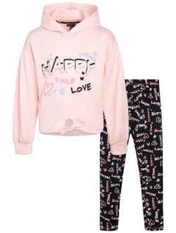 Instagirl Girls' Legging Set - 2 Piece Fleece Hoodie and Leggings Kids Clothing Set (Size: 4-12)