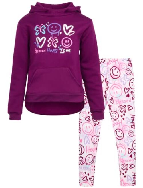 Instagirl Girls' Legging Set - 2 Piece Fleece Hoodie and Leggings Kids Clothing Set (Size: 4-12)