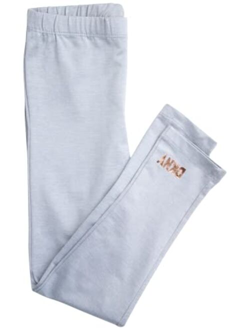 DKNY Girls' Leggings Set - 2 Piece Fleece Pullover Sweatshirt and Stretch Leggings