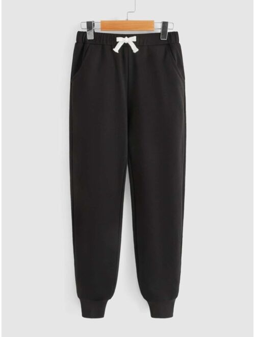 SHEIN Boys Drawstring Waist Sweatpants