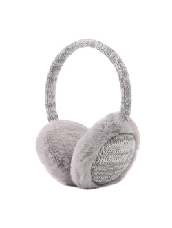 PESAAT Winter EarMuffs for Kids Outdoor Boys Knitted Ear Cover Plush Toddler Girls Ear Warmer 3-8 Years