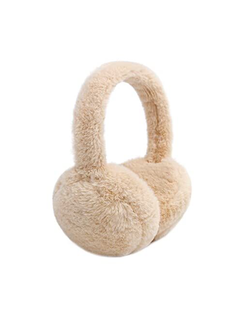 NASULAR Kids Winter Earmuffs Baby Warm Ear Muff Girls Cute Furry Ear Warmers Boys Foldable Ear Covers for Cold Weather