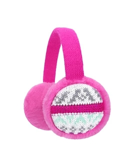 Ztl Kids Knit Earmuffs Soft Plush Ear Warmers Winter Outdoor Ear Muffs for Boys Girls