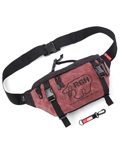 Re Rough Enough Rough Enough Large Mens Fanny Pack Crossbody Waist Bag for Men Military Tactical