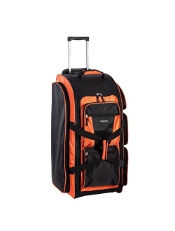 Travelers Club Xpedition 30 Inch Multi-Pocket Upright Rolling Duffel Bag