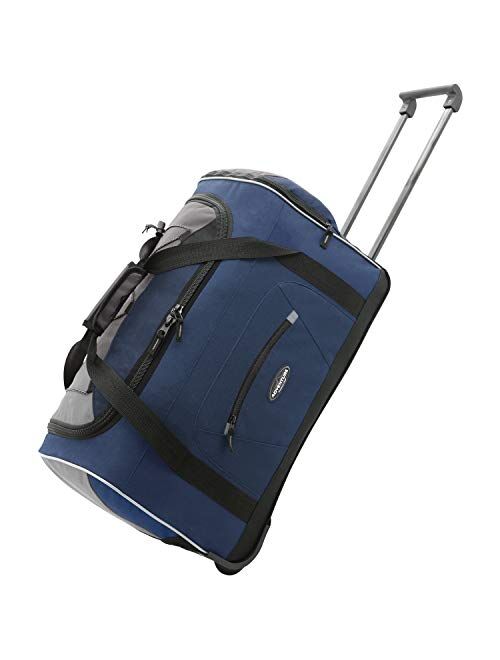 Travelers Club Adventure Upright Rolling Duffel Bag