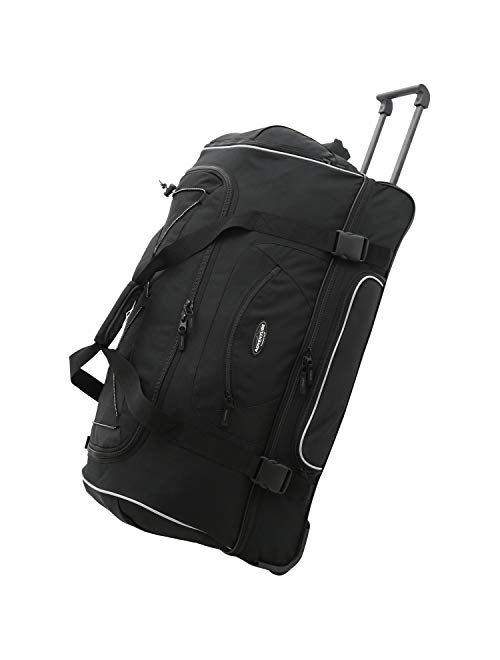 Travelers Club Adventure Upright Rolling Duffel Bag