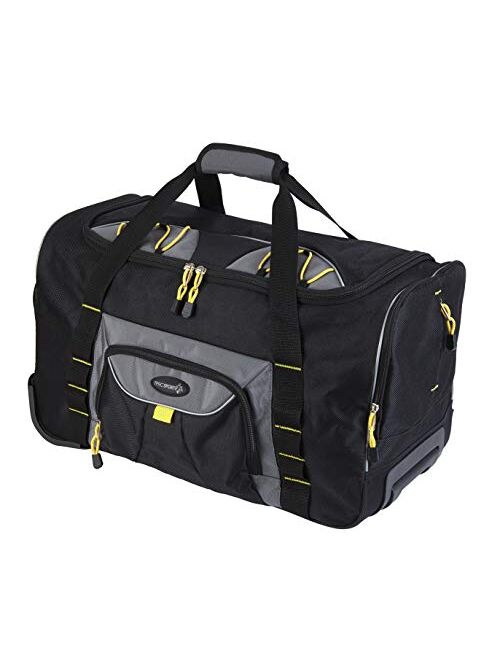 TPRC Sierra Madre II Upright Rolling Duffel Bag, Black/Gray, 30-Inch