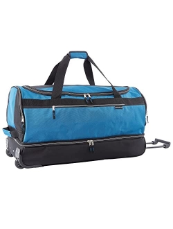 Travelers Club Discoverer Duffel Bag, Black, 20-Inch Rolling