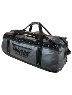 Unplug Easy Outdoor Adventure Unplug Ultimate Adventure Bag -1680D Heavy Duty Waterproof Duffel Bag for Boating, Motorcycling, Hunting, Camping, Kayaks or Jet Ski. Gets G