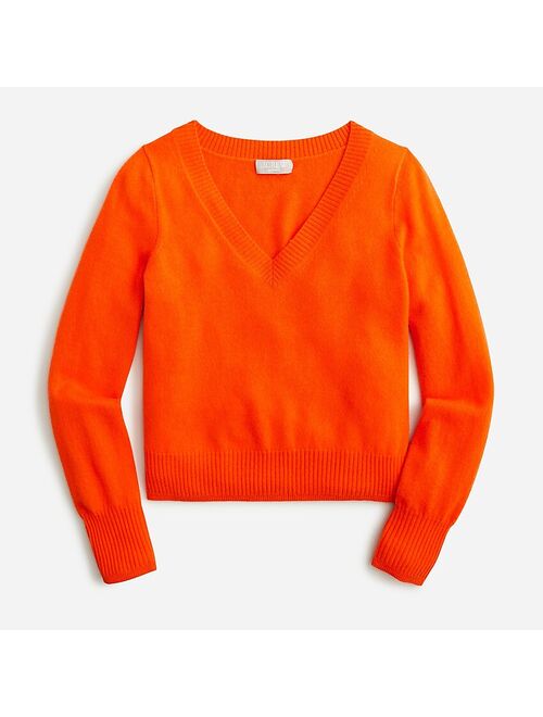 J.Crew Cashmere cropped V-neck sweater