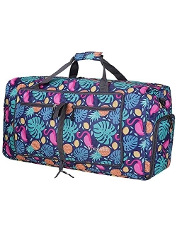 Woogwin Travel Duffel Bag Large Foldable Waterproof Overnight Bag for Beach Swim Bags Pool Sports Gym (60L Purple)