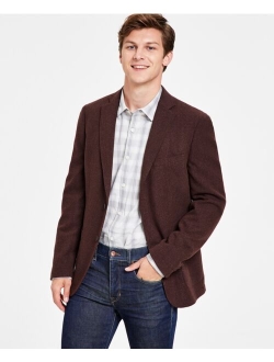 Mens Slim-Fit Wool Textured Sport Coat