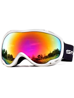 HUBO SPORTS Ski Goggles Over Glasses-Ski Snowboard Snowmobile Goggles for Men Women Adult, Anti Fog 100% UV Protection