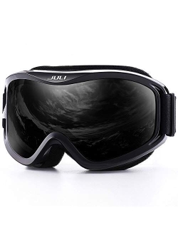 JULI Eyewear Juli Ski Goggles,Snow Snowboard Goggles for Men Women Snowmobile Skiing Skating