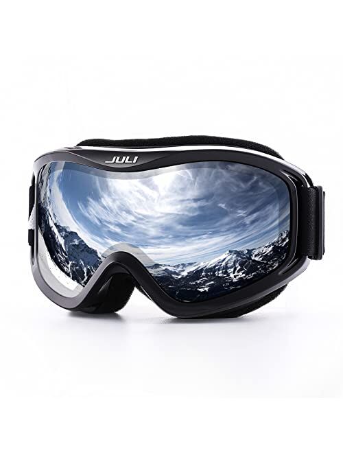 JULI Eyewear Juli Ski Goggles,Snow Snowboard Goggles for Men Women Snowmobile Skiing Skating