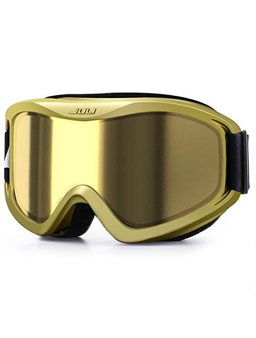 JULI Eyewear Juli Ski Goggles,Snow Snowboard Goggles for Men Women Snowmobile Skiing Skating